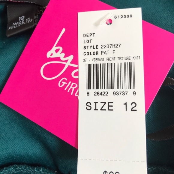 By&by teal hi lo party dress - sz 12y BNWT - Picture 8 of 8